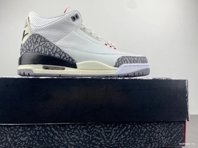 White 3 Jordan Reimagined Retro DN3707-100 Cement 0328